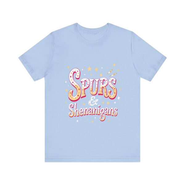 Western Ranch Spurs & Shenanigans Playful Typography | Cowgirl Graphic T-Shirt | Country Style - Image 45