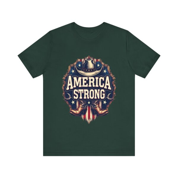 America Strong T-Shirt – Cowboy Pride and Patriotic Spirit Design - Image 37