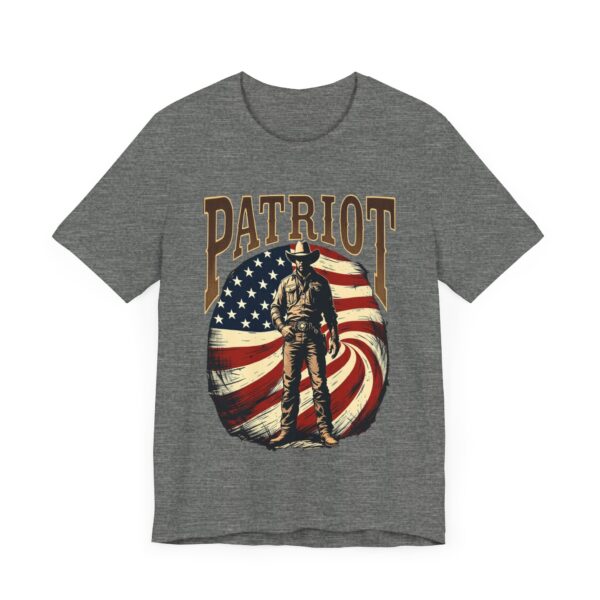 Patriot By Choice T-Shirt – Bold Cowboy Spirit and Patriotic Pride Design - Image 7