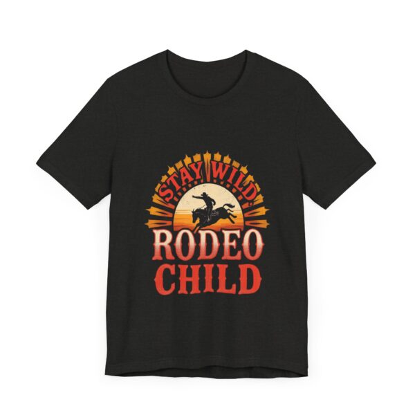 Stay Wild Rodeo Child T-Shirt – Vintage Western Graphic with Bronc Rider - Image 19