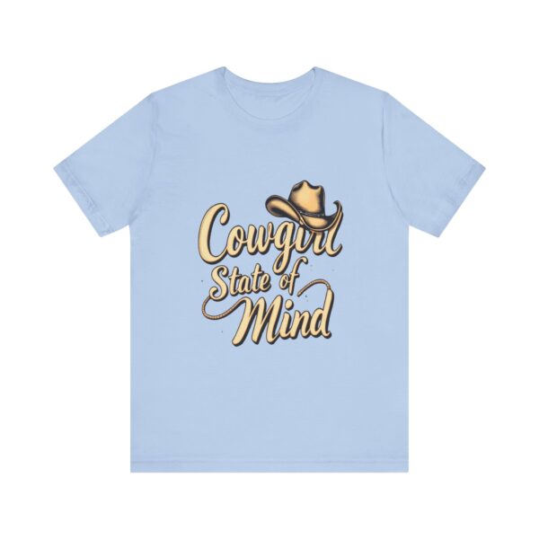 Rustic Charm Cowgirl State of Mind T-Shirt – Western Cursive Design with Lasso & Hat - Image 45