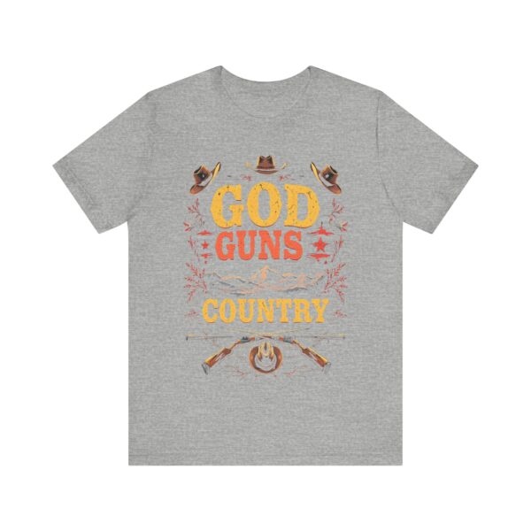 God Guns Country T-Shirt – Bold Cowboy Spirit Design for Patriotic Pride - Image 45