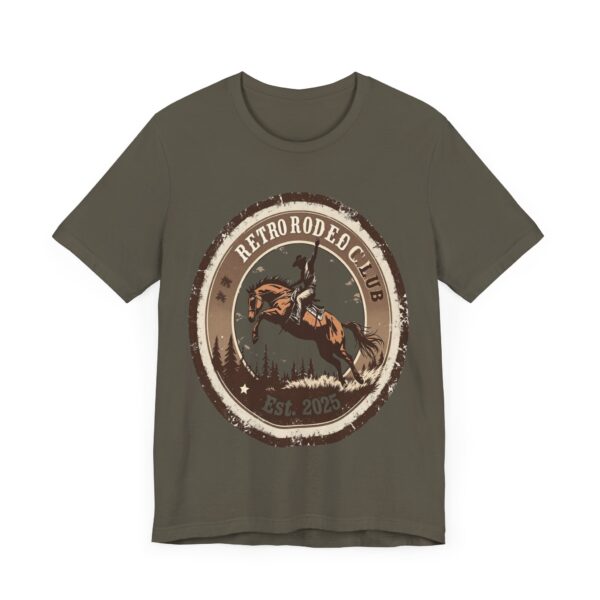 Retro Rodeo Club Bucking Bronco T-Shirt – Vintage Western Stamp Design - Image 31