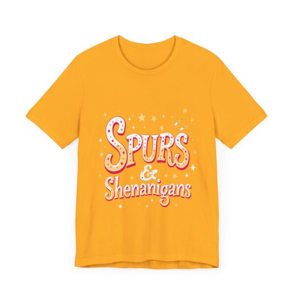 Western Ranch Spurs & Shenanigans Playful Typography | Cowgirl Graphic T-Shirt | Country Style - Image 15