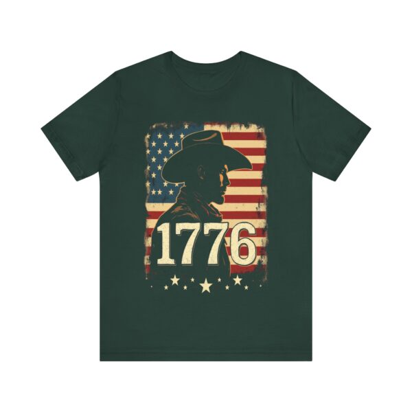 1776 Freedom T-Shirt – Cowboy Patriotic Vintage Graphic Design - Image 33