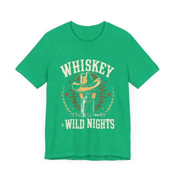 Whiskey, Boots & Wild Nights Cowboy Graphic T-Shirt - Rustic Western Flair - Image 11